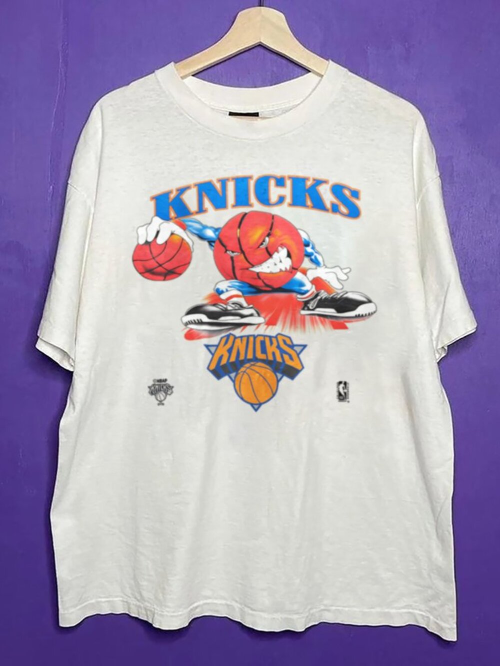 Vintage New York Knicks Big Logo Shirt, NBA Basketball Unisex Men Women Shirt